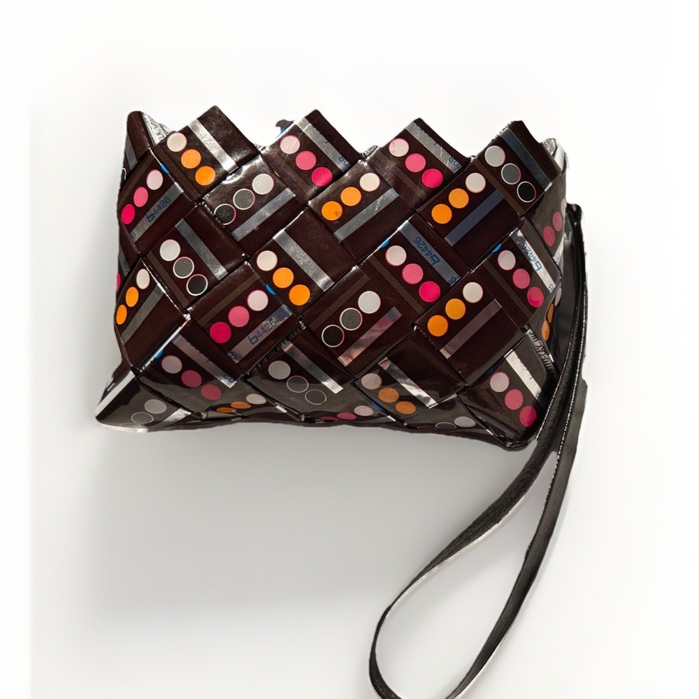 Handmade Candy Wrapper Wristlet EUC
